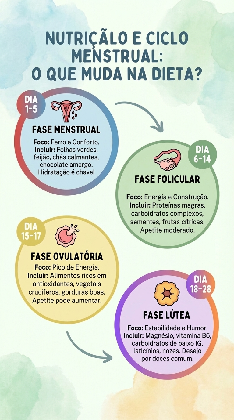 Nutrição e ciclo menstrual: O que muda na dieta?