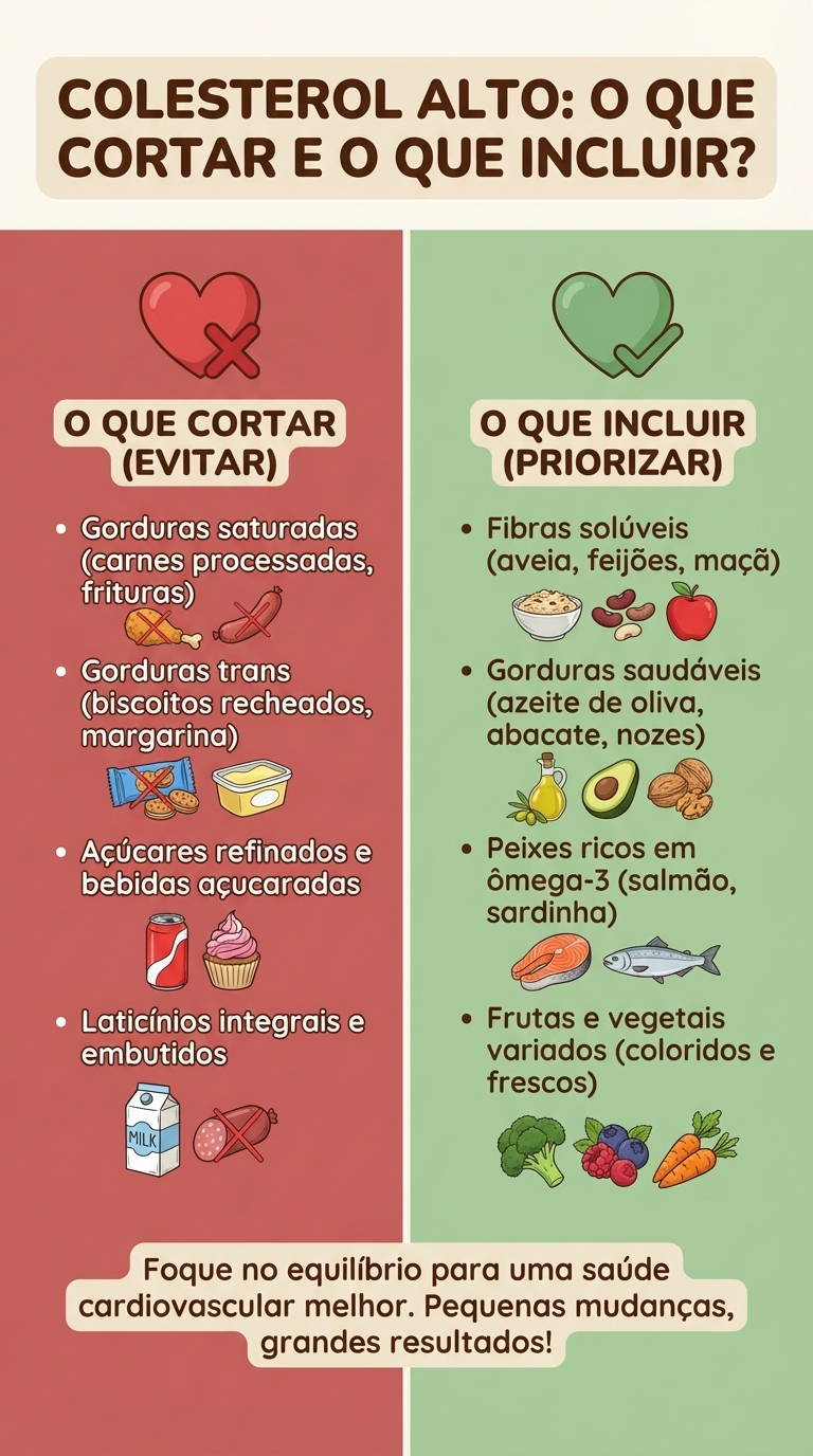 Colesterol alto: O que cortar e o que incluir?