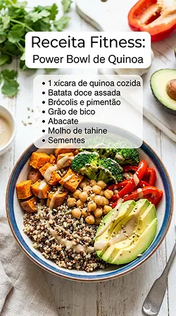 Receita saudável Power Bowl de Quinoa